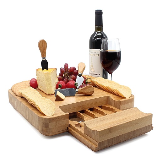 Bamboo Cheese Board Set