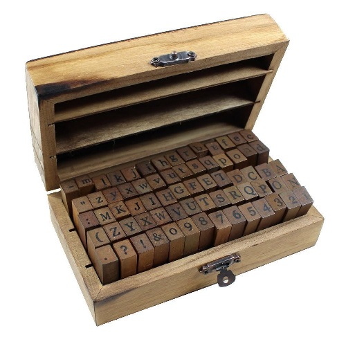 Wood Rubber Stamp